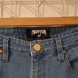 Philipp Plein Men's Mid-wash Straight-leg Blue Denim Jeans (US 34 x 34)